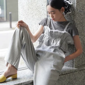 【S・Mサイズ展開】ギャザーオールインワン