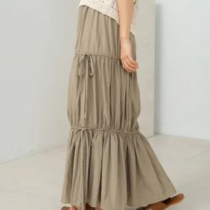 ribbon tiered skirt