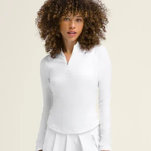 オールデイ ハーフジップ - ホワイト