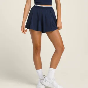 べロシティ プリーツ ショートパンツ - クラシックネイビー