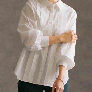 【受注】バルーン袖タックデザインシャツ