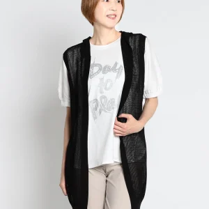 【メーカー直送】フーディーニットベスト　